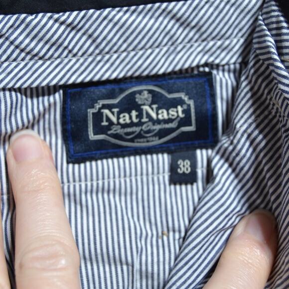 Nat Nast Men's Lux Originals Khaki Silk Cotton Blend Shorts Size 38 - Picture 3 of 11